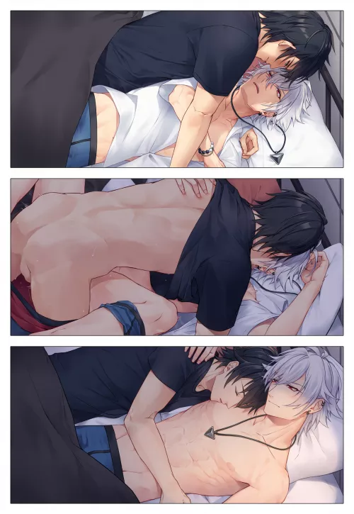 Don't mind me. I'm just sharing some Hypmic fanart that I found 🥰 [pixiv: masakj68] by KreamAngel