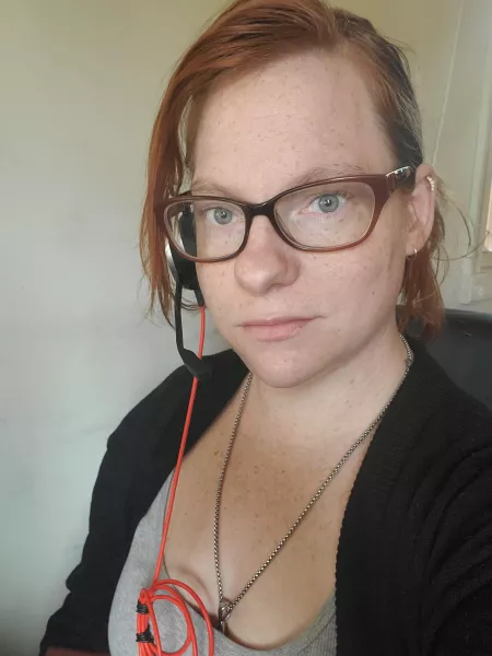 Don't mind my mic hair 😉 by Anarya_Ginger