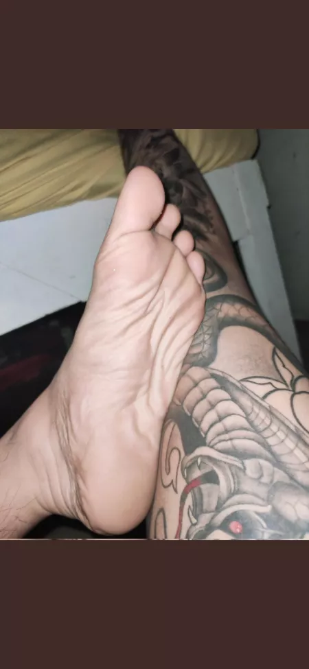 Don't mind the cobra. JUST SUCK MY FEET😈 by CityMale_Feet