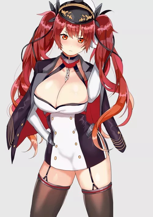 Don't take this the wrong way, idiot! I only agrees to go out with you because I felt sorry for you,not cause I'm jealous or anything~❤ (USS Honolulu, Azur Lane, Eagle Union Faction) by YandereLover22
