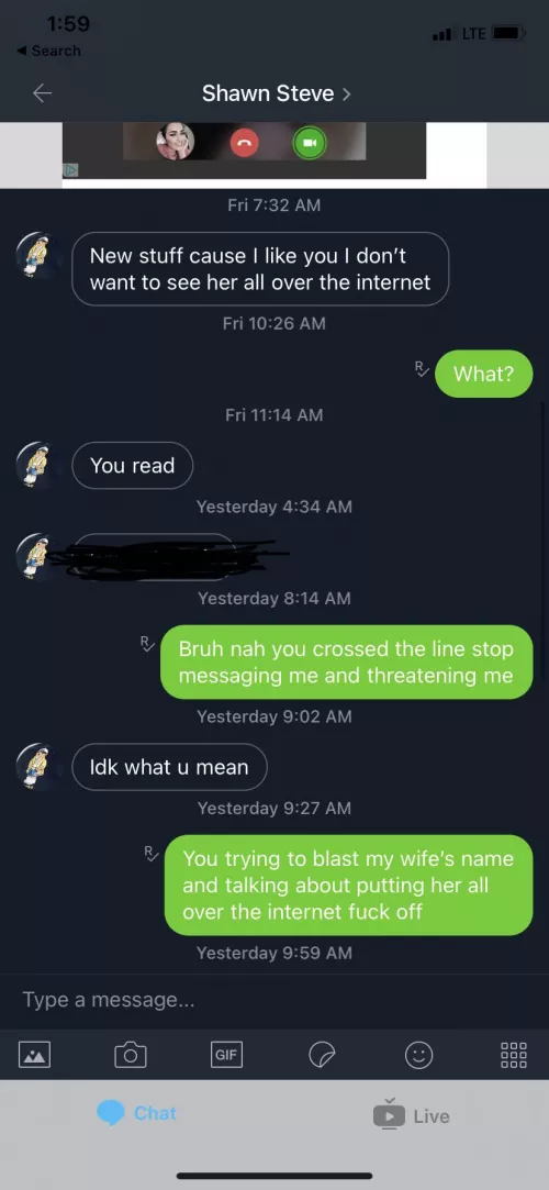 Don’t trade with this person. Will try to expose you if you don’t have enough material.. which to him means a lifetime by wulfepak5