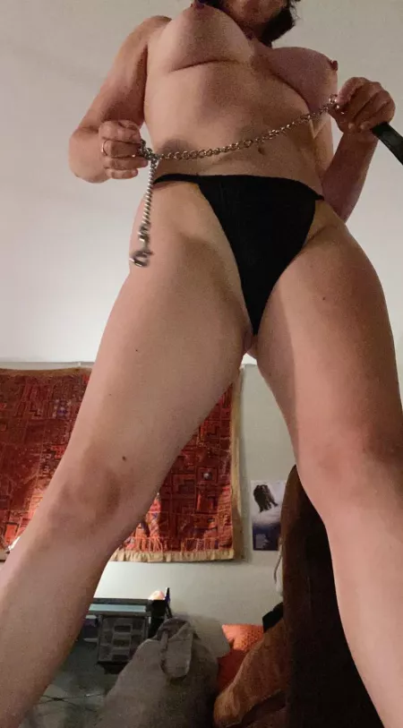 Don’t you love when my tits tower over you, little slut ?💕 by BrigginsWorld