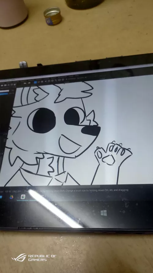 Doodle my fursona! UwU by HAZE-FURRYON