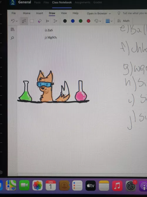 Doodling on homework. Lets surprise my chemistry teacher! by Abys__