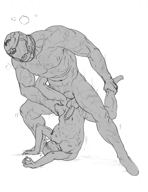 doom guy by @pencilbrusch on twitter by bussybitchh