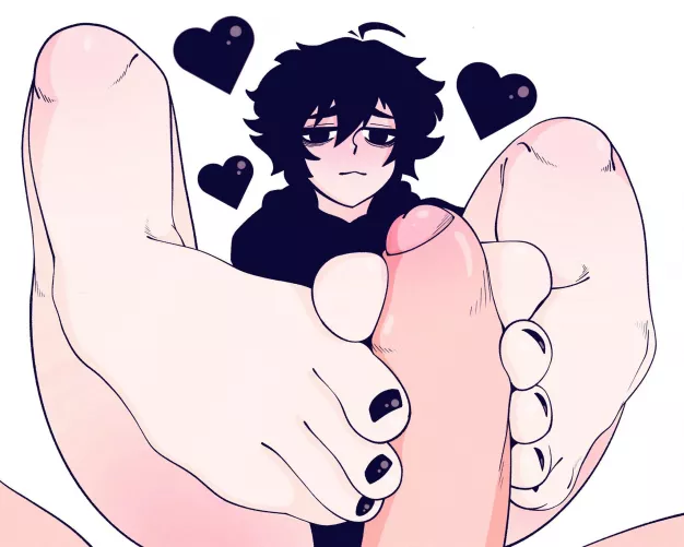 doomer boy footjob (someone) by nutmaster69430