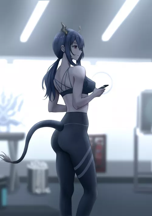 Dragon Girl ready to get her workout in for the day (yukaiming) by AnnualObject