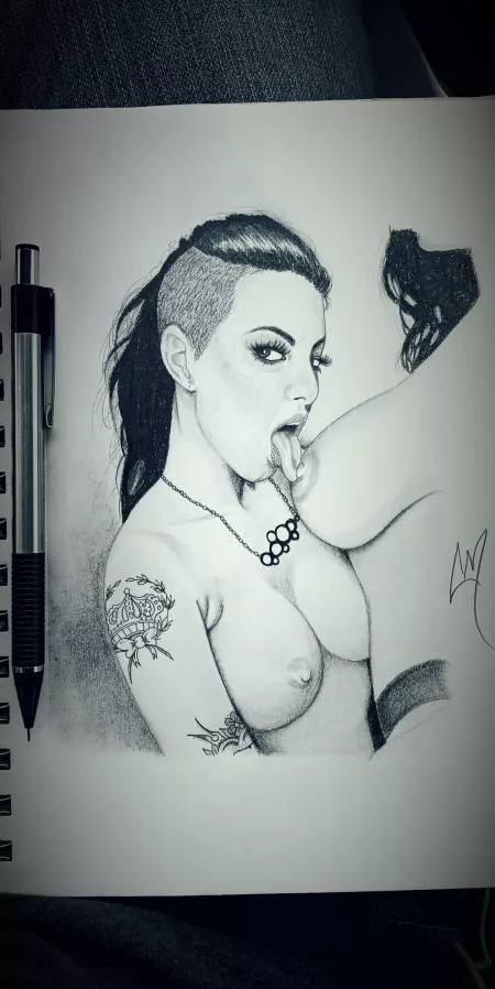 Draw this today at work it was a slow day by SirChanceMan