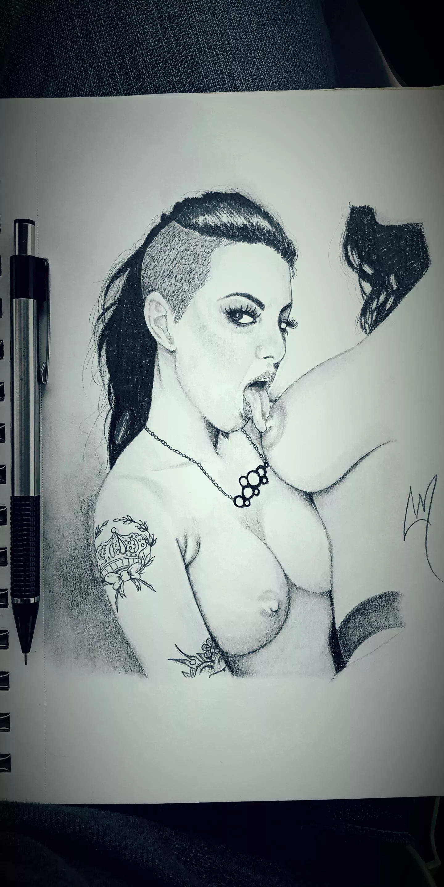 Draw this today at work it was a slow day posted by SirChanceMan