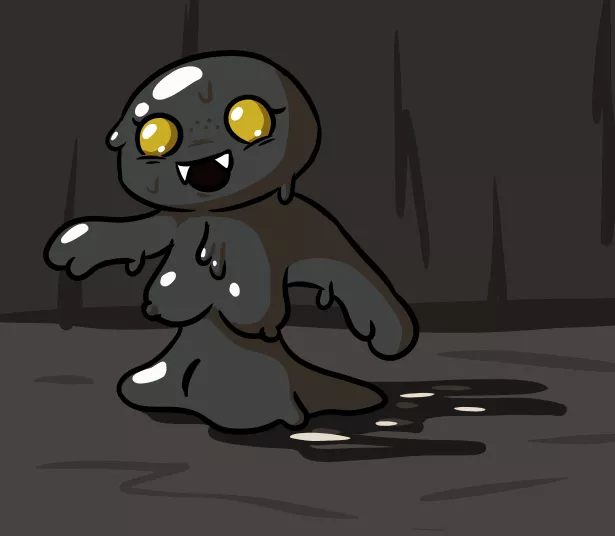 Drawing all monsters as waifus I guess: Clot [OC] Tar girl waifu posted by CreativeIcarusII