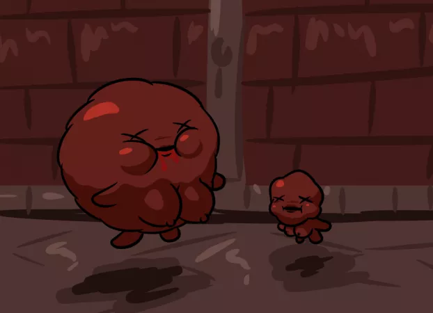 Drawing all monsters as waifus I guess: Poofer [OC] didn't know how to tackle this so have a flying meatball with boobies by CreativeIcarusII