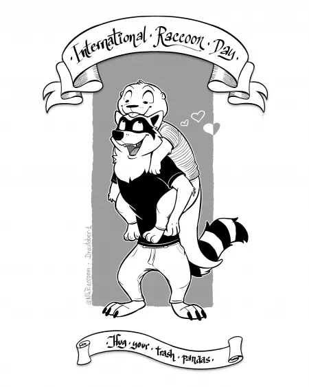 Drawtober 1 - Raccoons Appreciation Day. By me (@NikRaccoom ) by Nik159