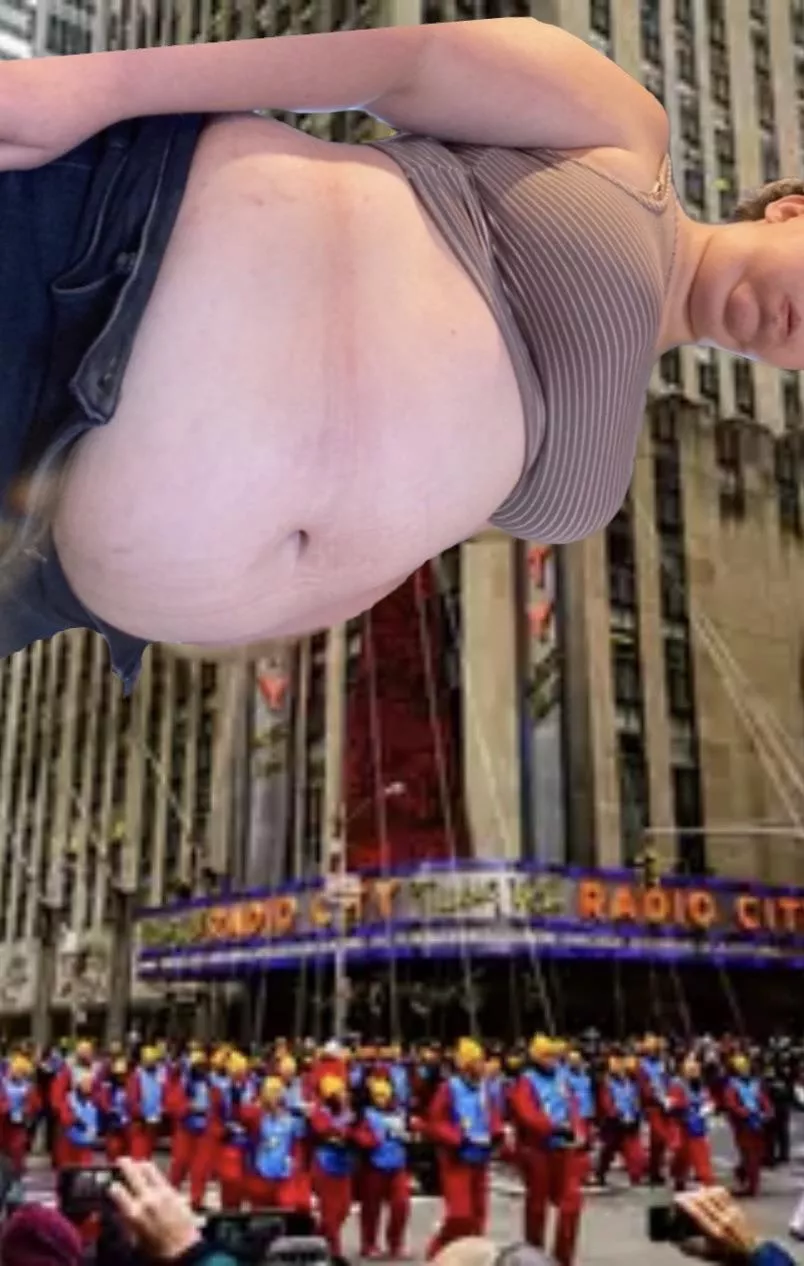 Dreams do come true 😅 THANK YOU all for your support here. Tonight she will eat enough to qualify as next year’s float. posted by myfatblondegf