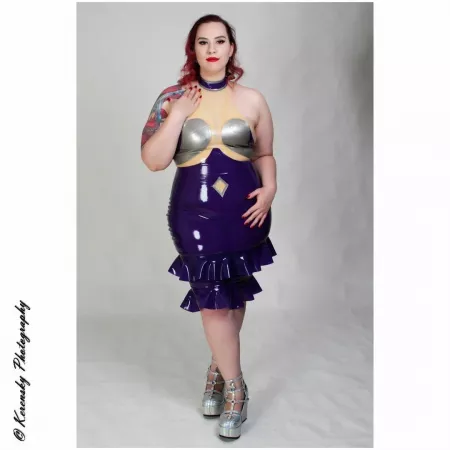 Dress by Super Bonito Latex, photo by Kerensky Photography with hair and makeup by LMT Artistry by nemmylovessparkles