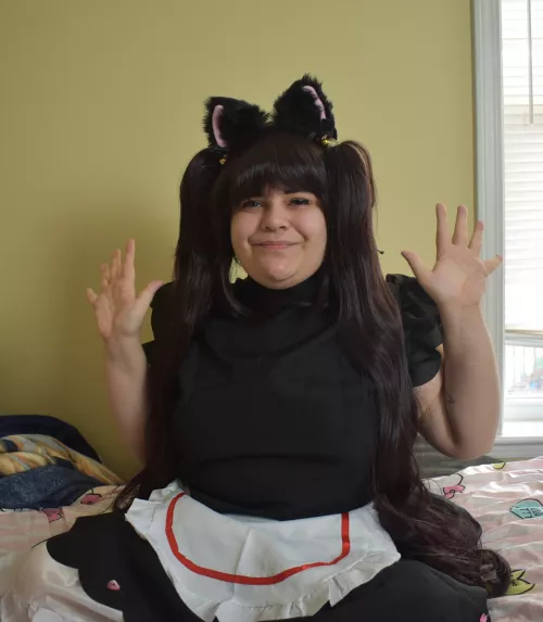 Dressed as Chocola the cat girl :) by scoobsboob