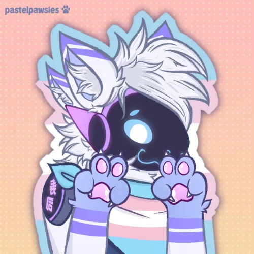 Drew this to commemorate Trans Day of Remembrance (Nov 20th) [art by me, @pastelpawsies] by kiji_uwu