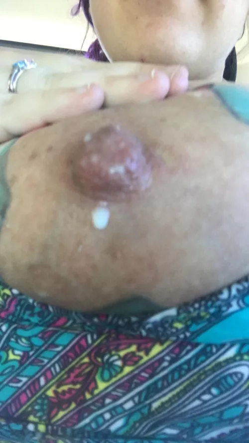 Drip drip drip who wants to suckle on these massive nipples? by xtattooedbarbie