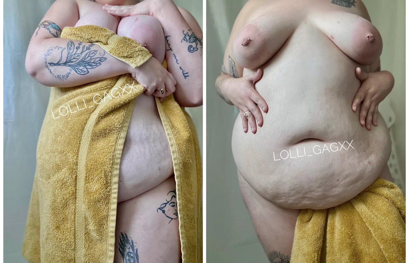 Dropped my towel and it got stuck under my plump belly 😋 posted by lolligagxx
