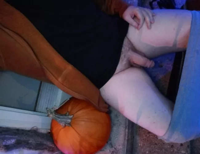 Dropping my pants on my front stoop counts as public right? Chilly night btw. 😄 by Bo_Ren