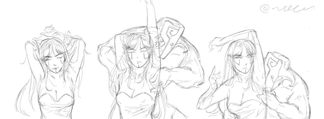 Drow Ranger & Juggernaut by spring_precious