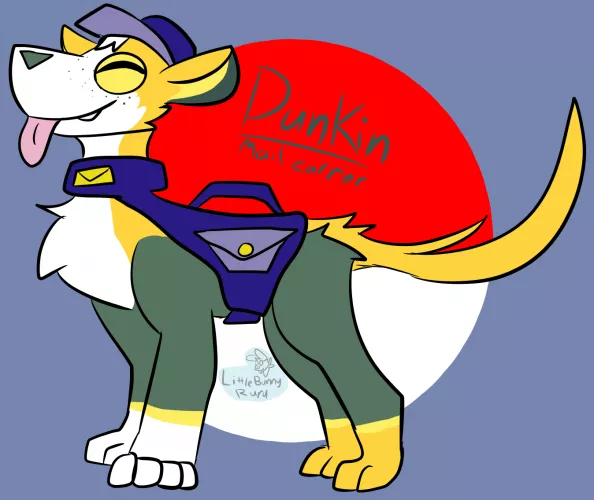 Dunkin the Mail Carrier by Jackalope_Ruru
