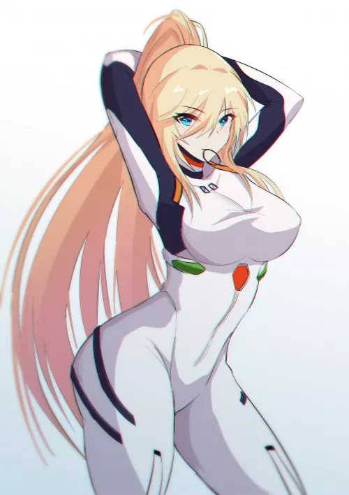 Durandal Rei Cosplay Putting Her Hair Up (Bupa Chila ) [Honkai/ Evangelion ] by sequence_string