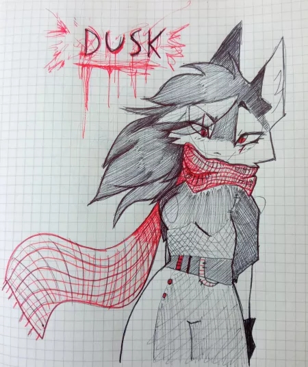 DUSK - art by me (you guys just ever have an oc for 10+ years and never draw them? Just me?) by animablu