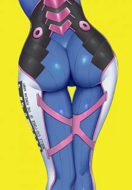 D.va has a nice booty by KyuShoryu