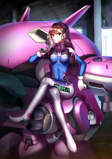 D.va In Her Garage (Meaomao) [Overwatch] by sequence_string