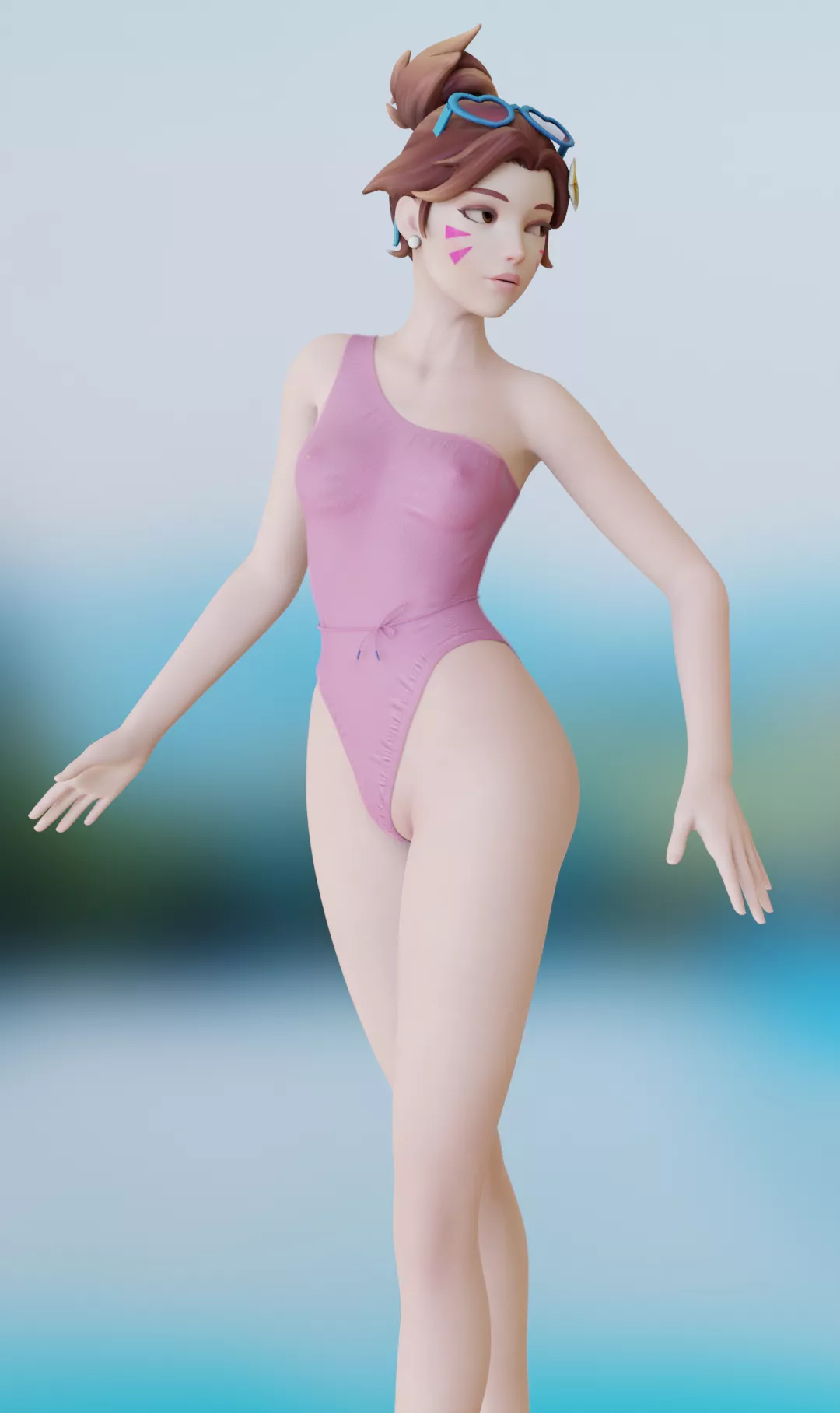 D.Va near the pool (DieScope) posted by DieScope