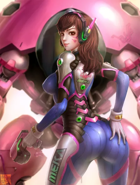 D.va Pilot Suit Booty (Limgae) [Overwatch] by sequence_string