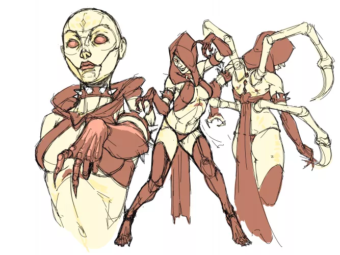 D'Vorah piece I'm working on by VinThePinnyPinPin