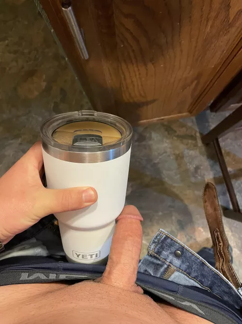 Early morning off duty dick with coffee by S6t6n6rules