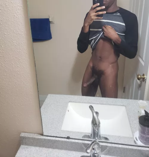 Early morning tootsie roll selfie 🍫 by footworshipguy