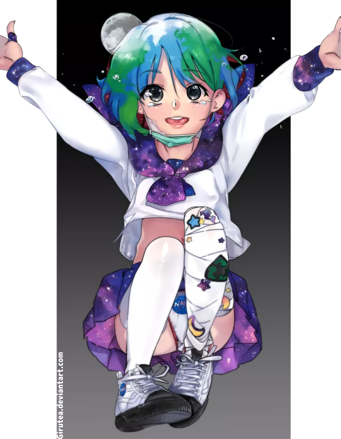 Earth-chan by girutea posted by NostraKlonoa