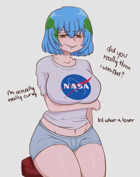 Earth-chan is curvy by Frocharocha