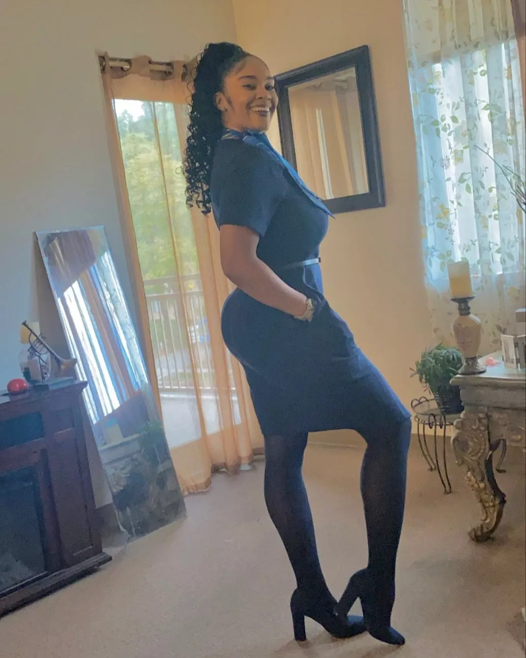 Ebony Air Hostess posted by [deleted]