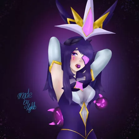 Ecchi Starguardian Syndra by Noona Kitty (lights) by desiredlaskaya