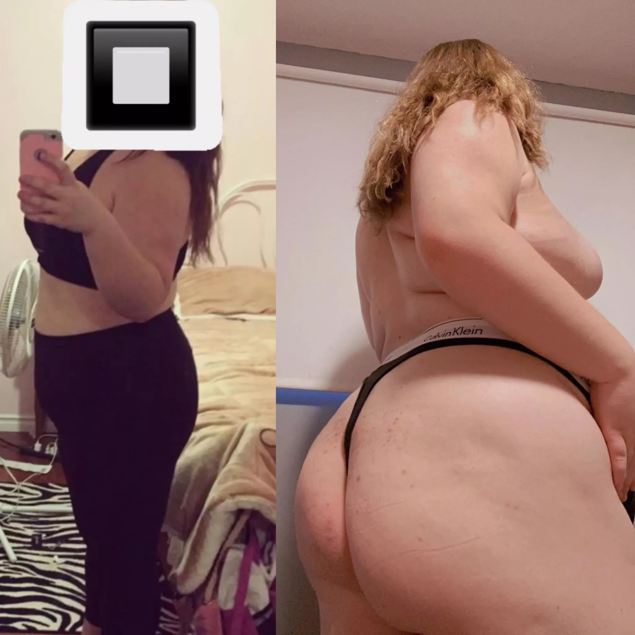 ED vs. normal eating… at least i gained weight in my ass too 😉 +45 lbs posted by cluuuv