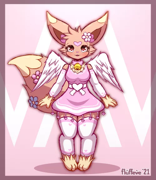 Eevee! 💗 (Art by me: @fluffeve on Twitter) by fluffeve
