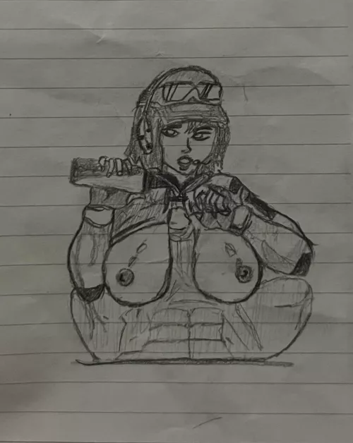 Ela titfuck sketch (Redrawing of lettuce_uwu) by kiarash15