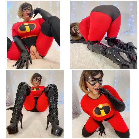 Elastigirl needs help stretching out.... [OC] by pollyrocket_x