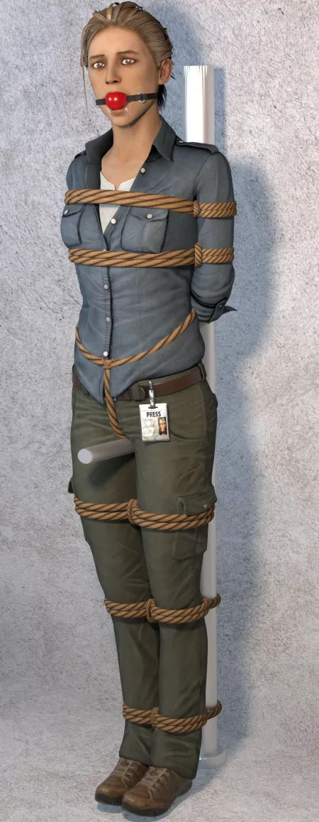 Elena Fisher tied up and ball gagged (VideoGameBondage) [Uncharted] by Larson4220424