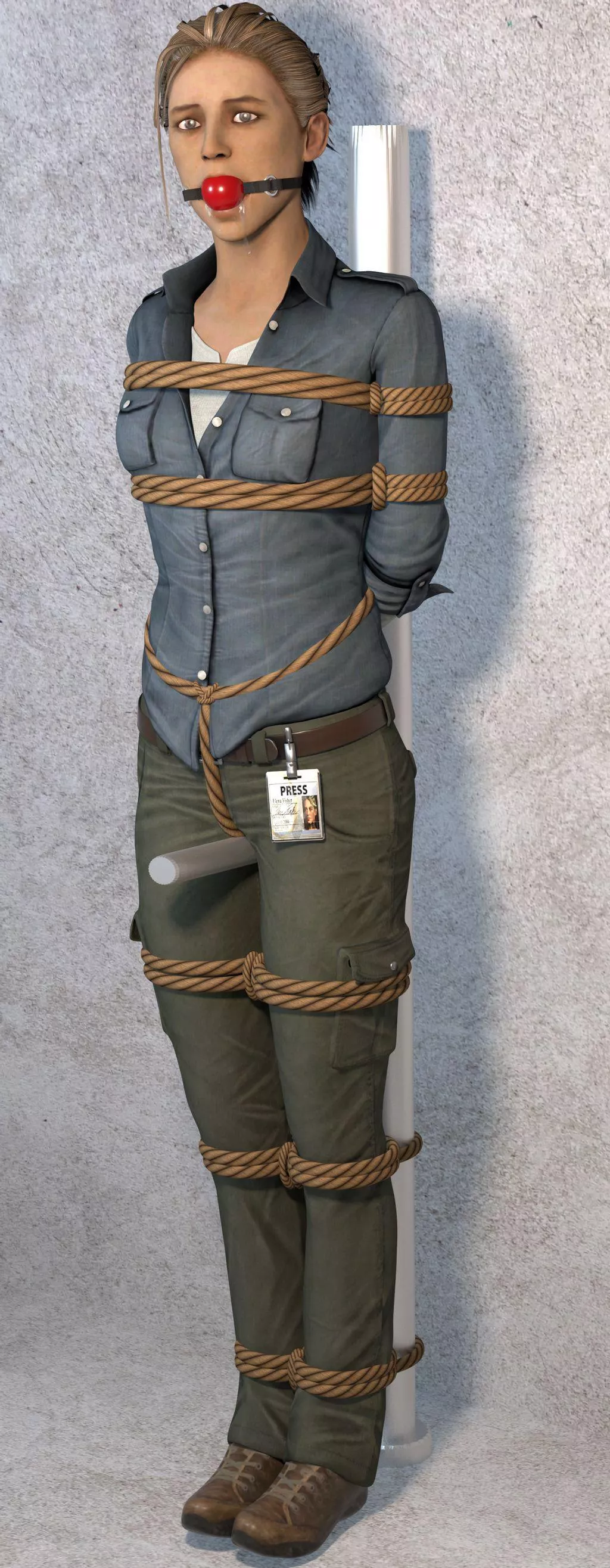 Elena Fisher tied up and ball gagged (VideoGameBondage) [Uncharted] posted by Larson4220424