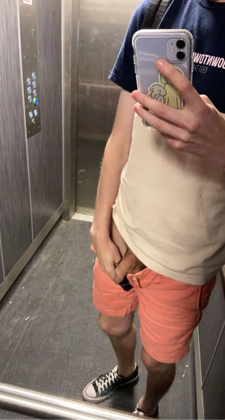 Elevator peek-a-boo! (This was terrifying but very nice) by twinkgonemild