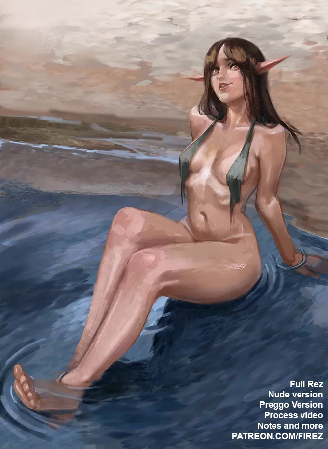 Elf Girl (Sketch in the comments) posted by Firez_hn