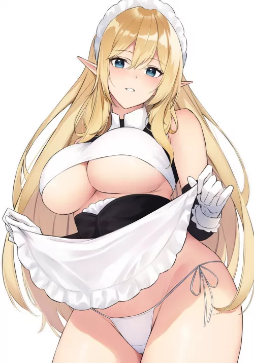 Elf Maid (@bkkttkkb) by Fuzzy_Doughnut958