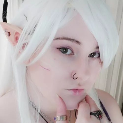 Elf makeup 🖤💜🤍 by rainbowstorm130