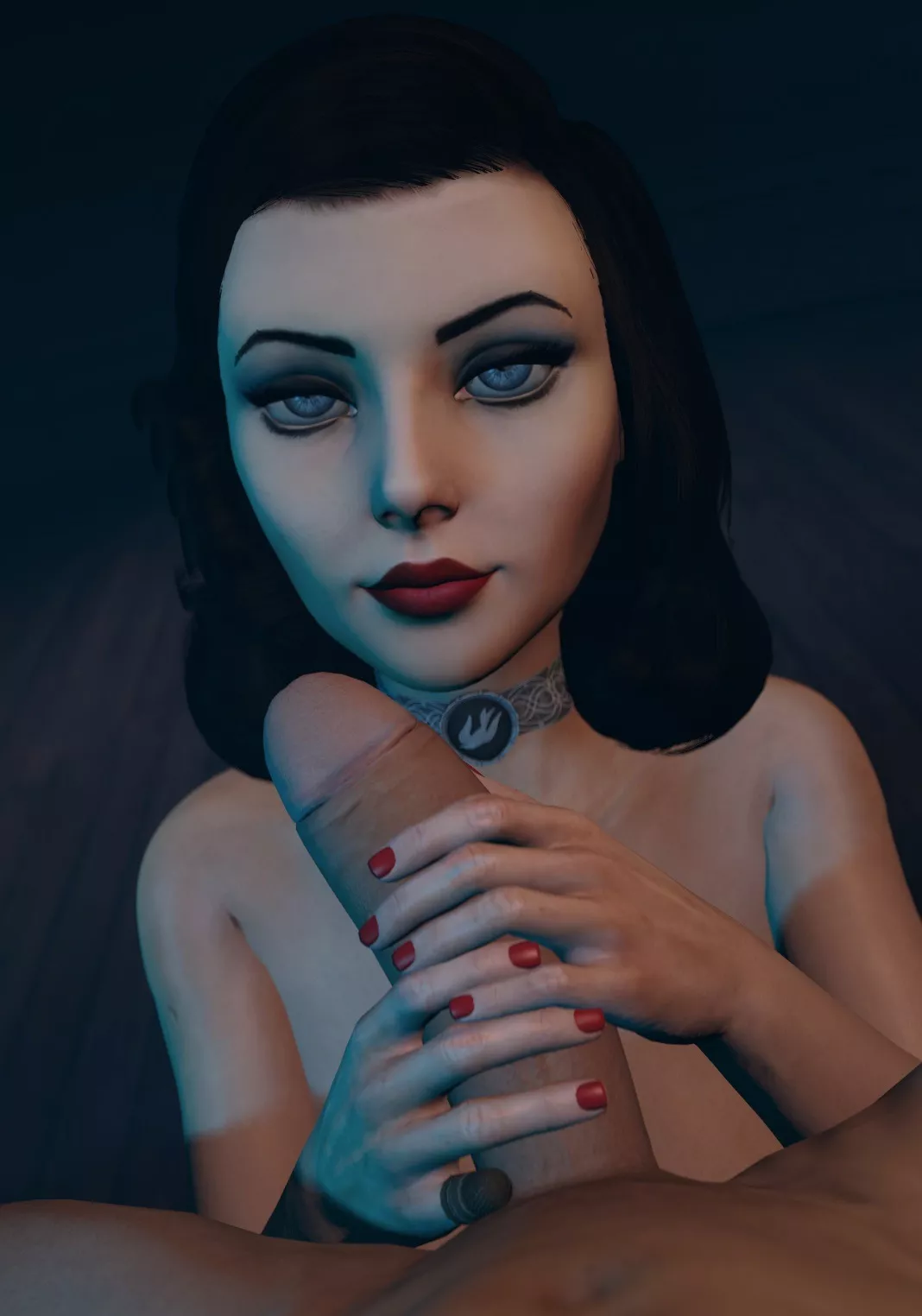 Elizabeth admiring a Cock(Venomous Sausage) posted by [deleted]