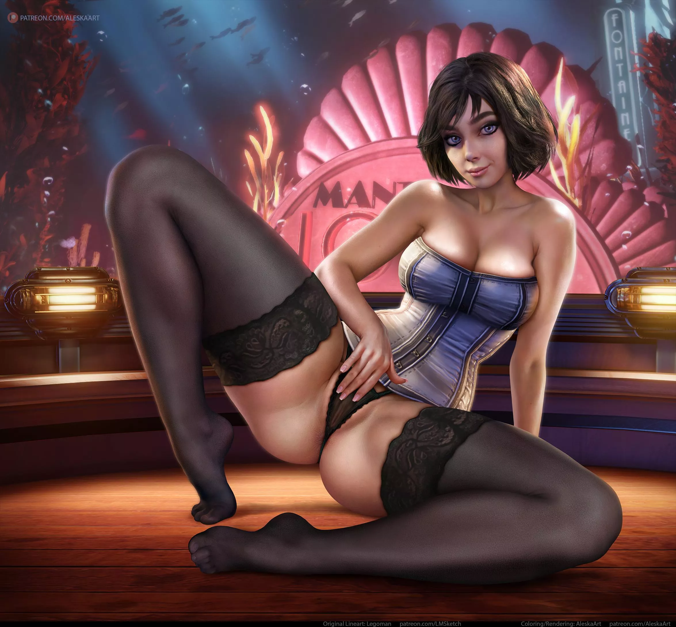 Elizabeth (AleskaArt, Legoman) [Bioshock Infinite] posted by AleskaArt